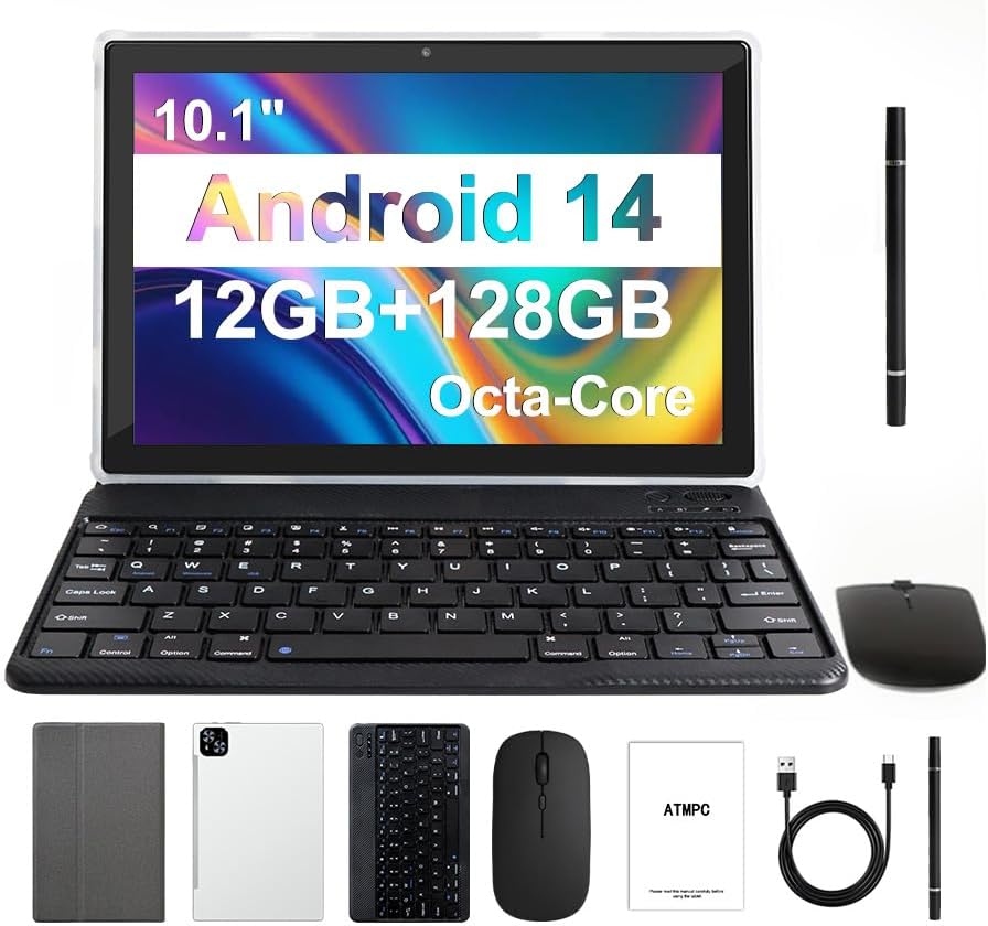 Tablet Android 14 de 10.1" – Octa-Core + Kit Completo