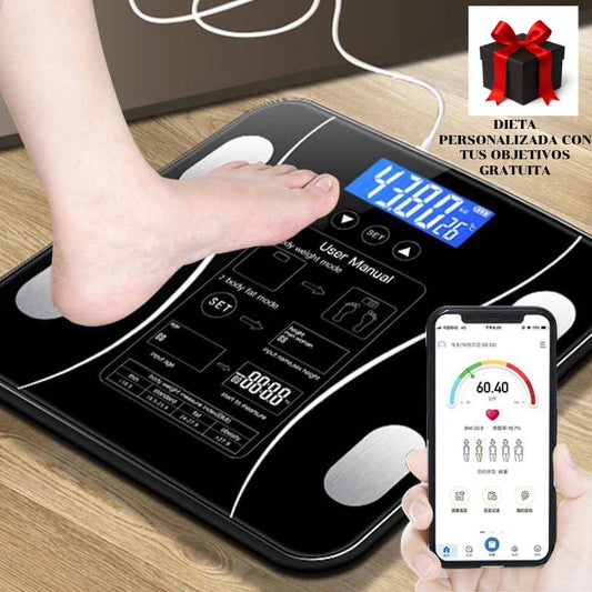 Bascula inalámbrica inteligente de composición corporal